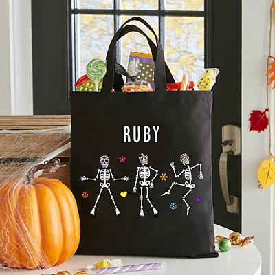 Dancing Skulls Halloween Treat Bag