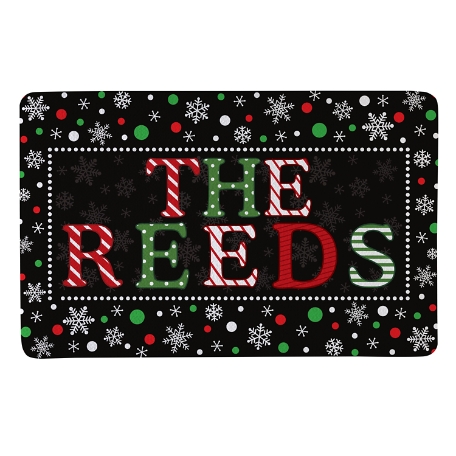 Festive Name Doormat-17x27