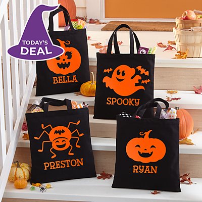 Ghostly Ghouls Halloween Reflective Treat Bag