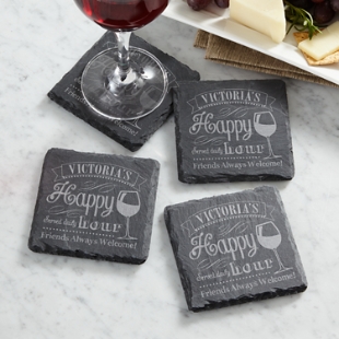 Personalized Customizable Wood Coasters for Drinks, Wedding & Bridal S –  personalmementos