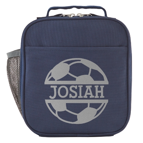 Sporty Fun Navy Lunch Box - Soccer