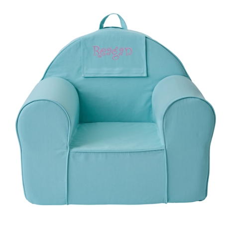 Take Along Chair Flap - Teal - Pink Thread