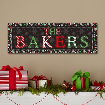 Festive Name Canvas