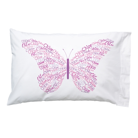 Name Art Pillowcase - Butterfly