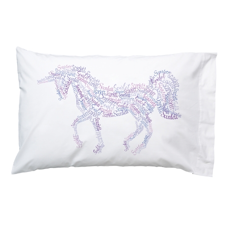 Name Art Pillowcase - Unicorn