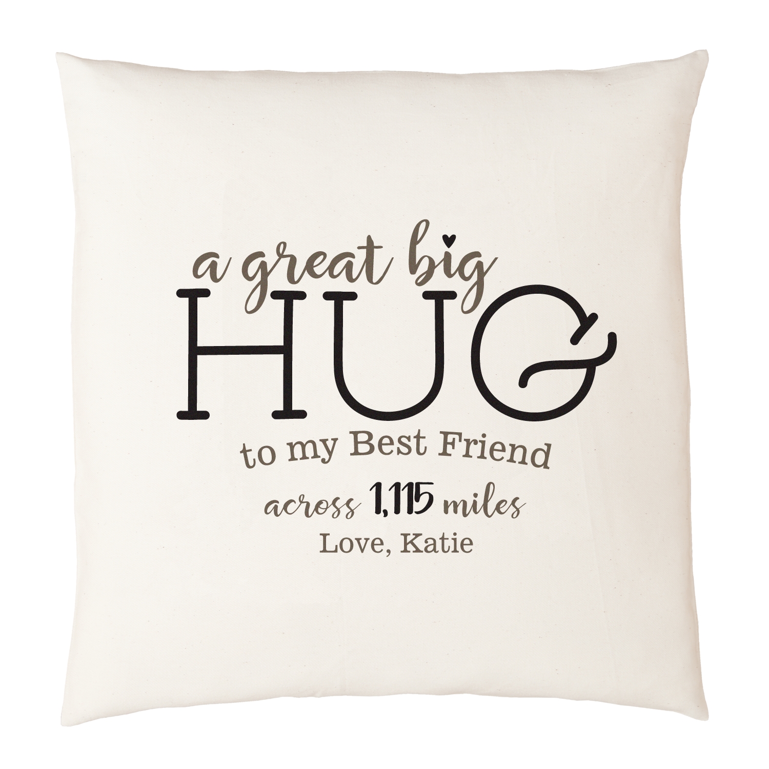 Download Hugs From Far Away Throw Pillow Personal Creations