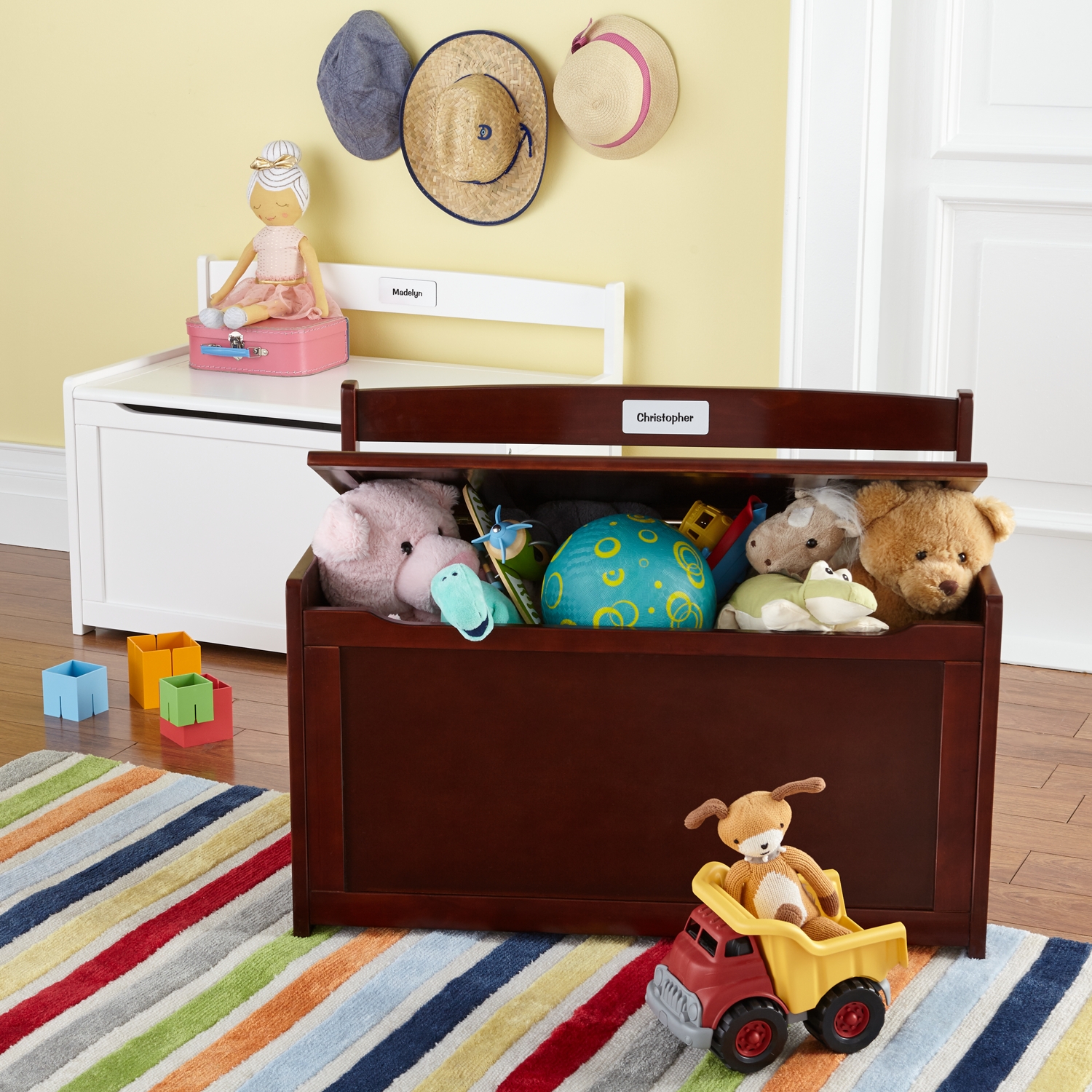 melissa & doug wooden toy chest