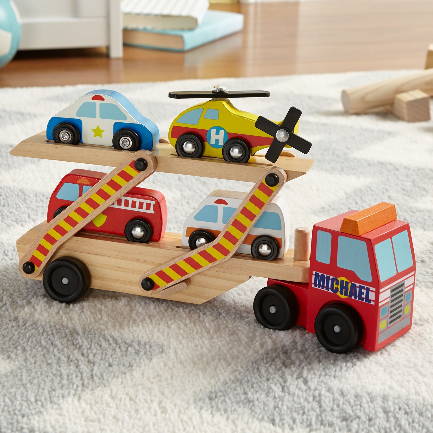 melissa & doug emergency vehicle set