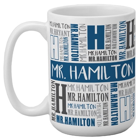 Name Game Mug - Navy 15oz