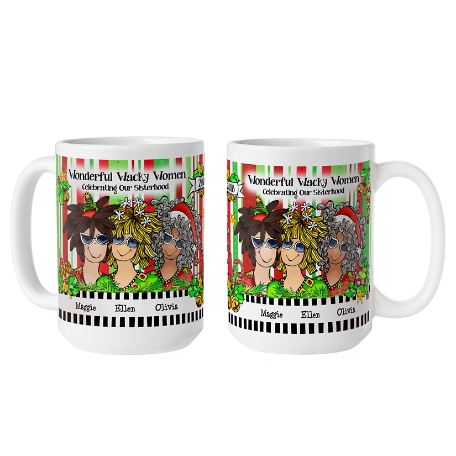 Celebrating Girlfriends  Mug by Suzy Toronto - 3 - 15oz