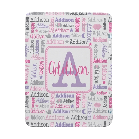 Collage Name Blanket - Pink - S