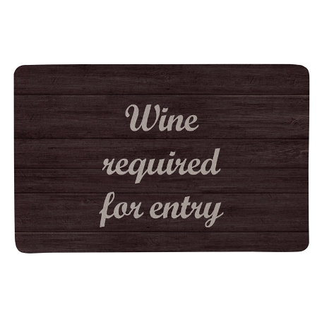 Create Your Own Doormat - 17x27 - Dark Wood - Script