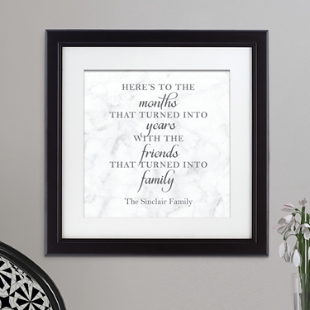 Friends Are Family Framed Print