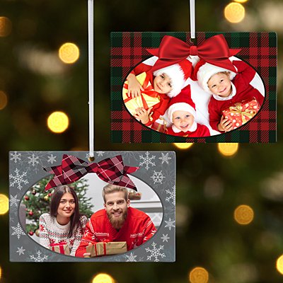Greatest Gift Photo Rectangle Bauble - Snowflake