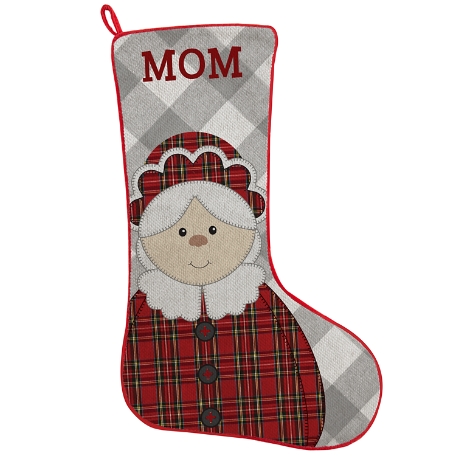 Holiday Buddies Stocking- Mrs. Claus