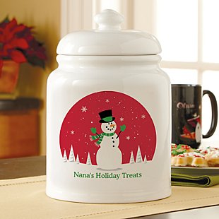 Holiday Happiness  Cookie Jar