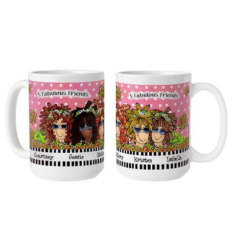 Name Your Sisterhood Mug by Suzy Toronto - 5 Girls - 15oz