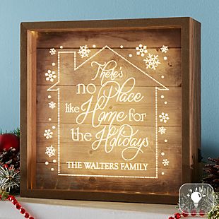 No Place Like Home for the Holidays Light Box