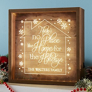 No Place Like Home for the Holidays Light Box