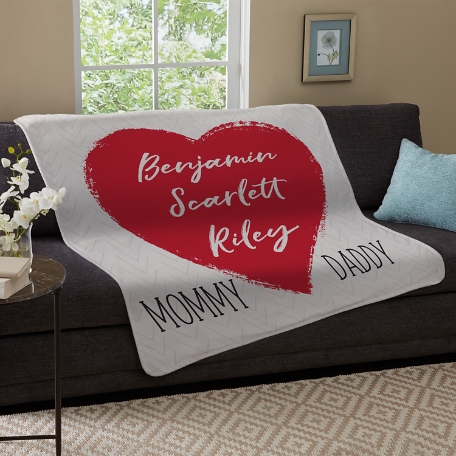 Our Hearts Are Full Plush Blanket