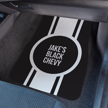 Race Stripes Car Mat