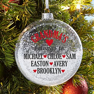 Special Blessings Glitter Glass Ornament