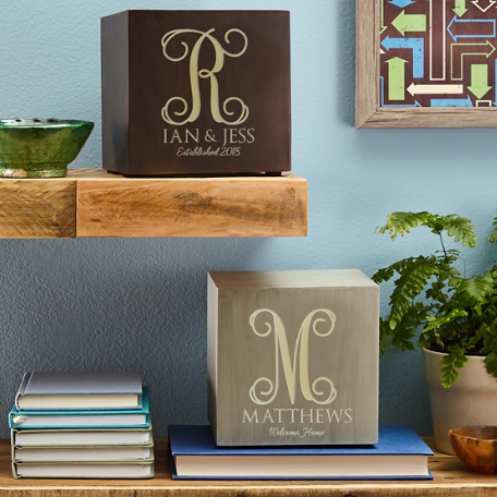 Weathered Initial Light-Up Cube