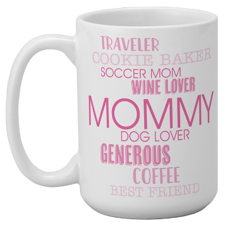 Words That Define Mug - Pink 15oz