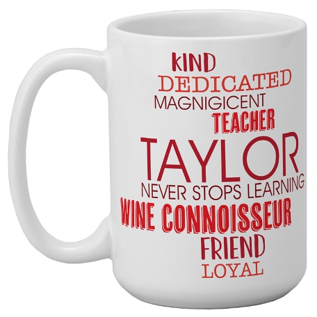 Words That Define Mug - Red 15oz