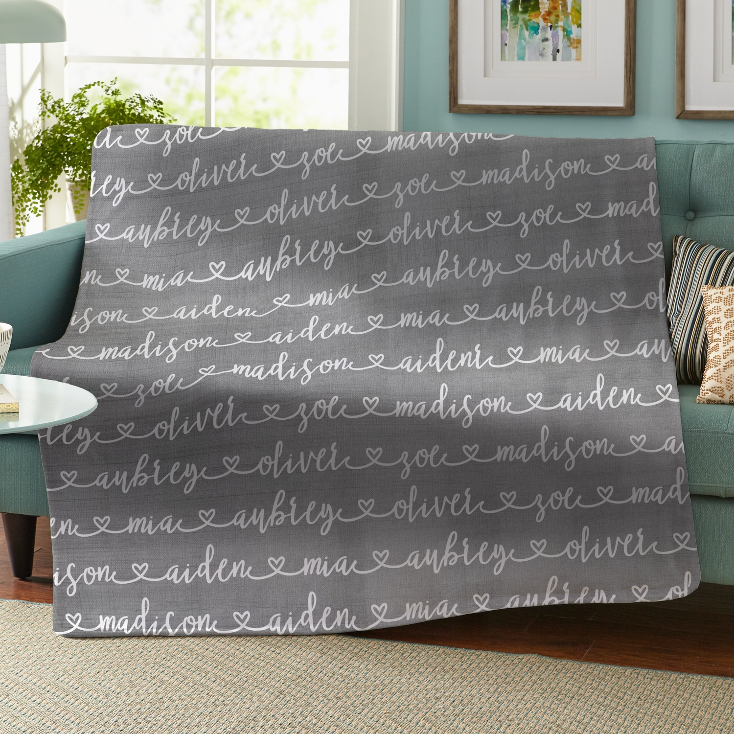 Written with Love Plush Blanket