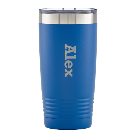 You Name It! Insulated Tumbler - Block Name - Blue