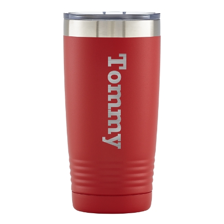 You Name It! Insulated Tumbler - Block Name - Red