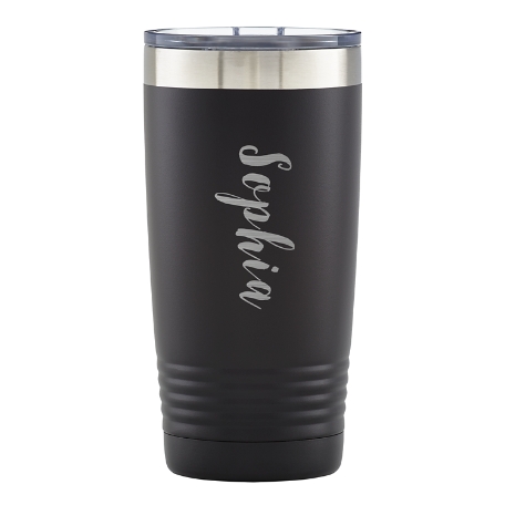 You Name It! Insulated Tumbler - Script Name - Black