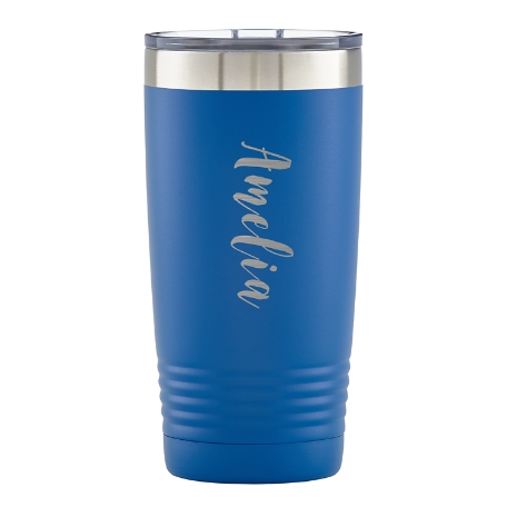 You Name It! Insulated Tumbler - Script Name - Blue