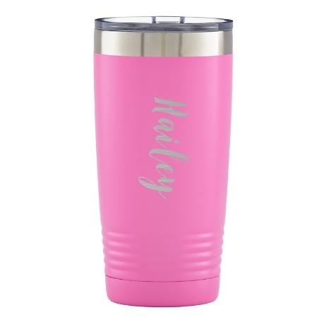 You Name It! Insulated Tumbler-Script Name-Pink