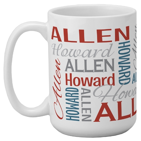 You Name It! Signature Mug -Red/Blue-443 ml -Single Mug