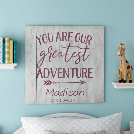 You Are Our Greatest Adventure Oversized Wood Pallet Wall Art Personal Creations