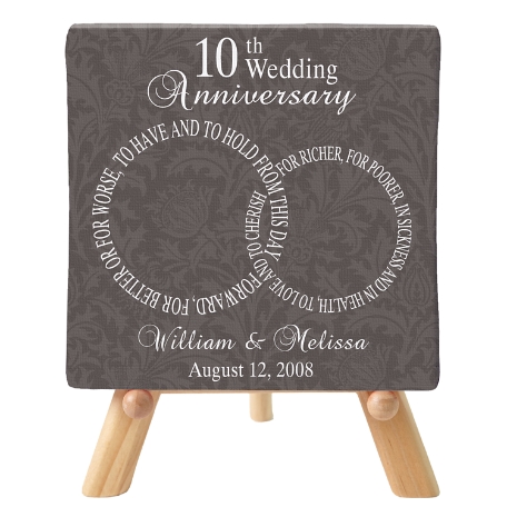 Rings of Love Anniversary Canvas - 5x5