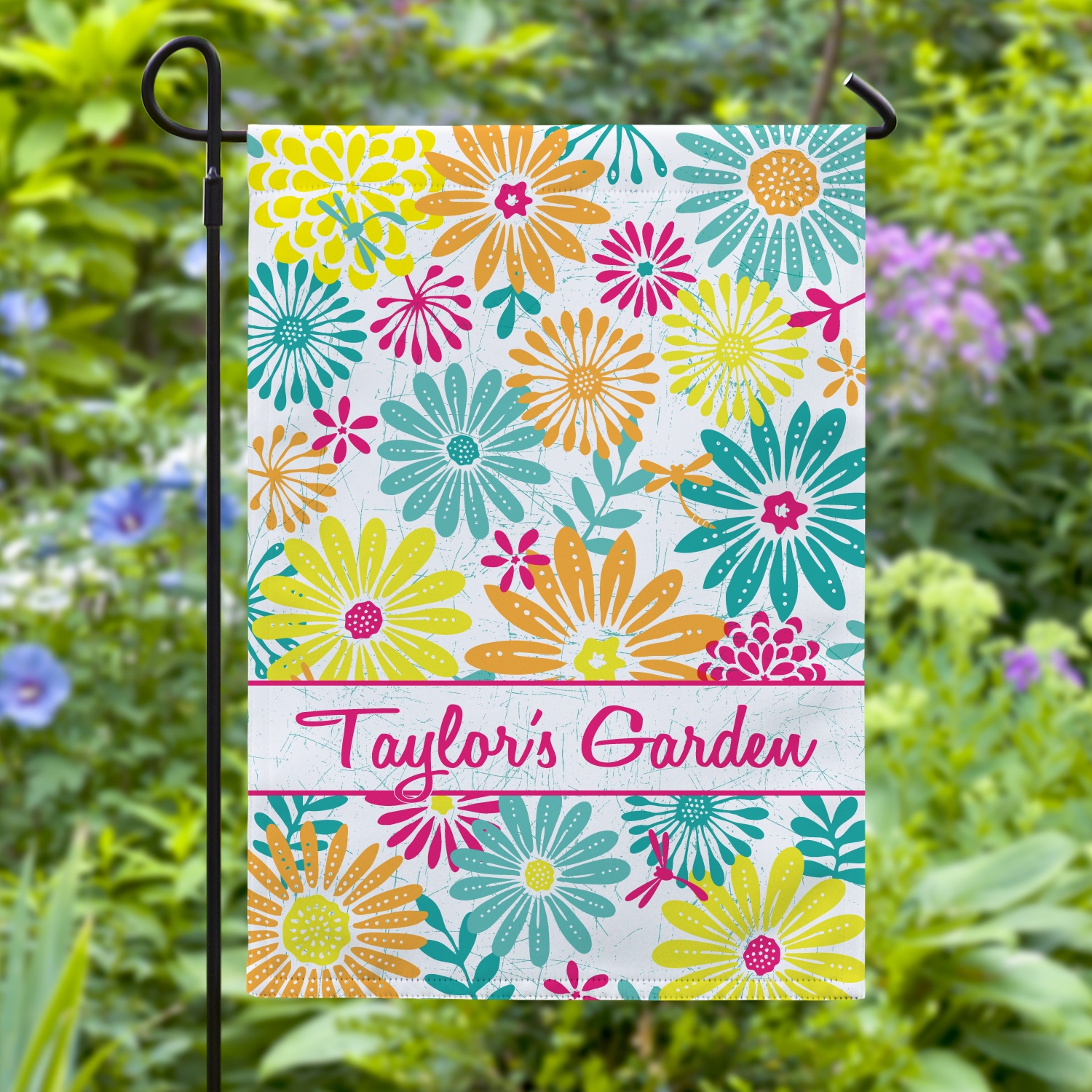 Bright Summer Flowers Garden Flag