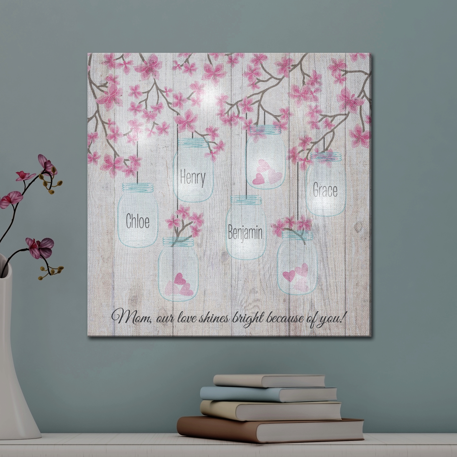 TwinkleBright® LED Lights of Love Canvas