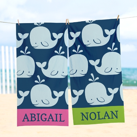 Whale Of A Tale Beach Towel