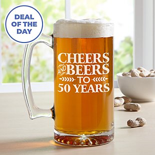 Cheers and Beers Oversized Beer Mug