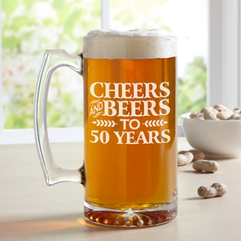 Cheers and Beers Oversized Beer Mug
