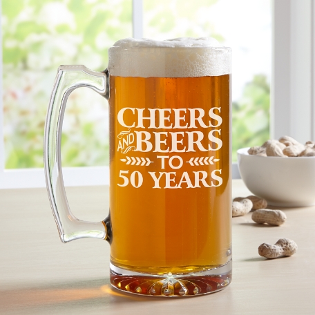 Cheers and Beers Oversized Beer Mug