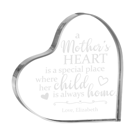 Download Her Special Place Acrylic Heart Mother One Child Personal Creations