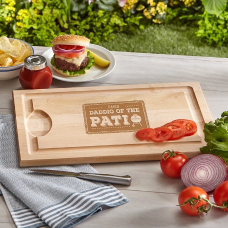 Daddio of the Patio Maple Wood Cutting Board