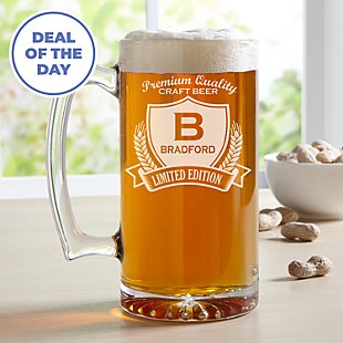 Decorative Label Oversize Beer Mug
