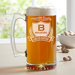 Decorative Label Oversize Beer Mug