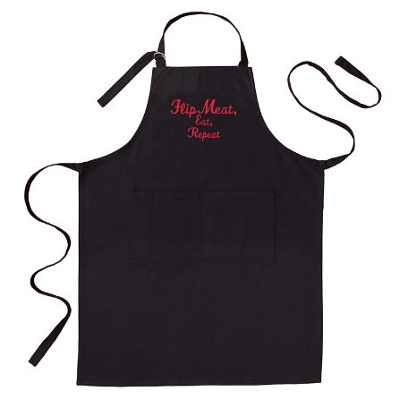 Family Fun Embroidered Grill Apron - Black Adult - Script
