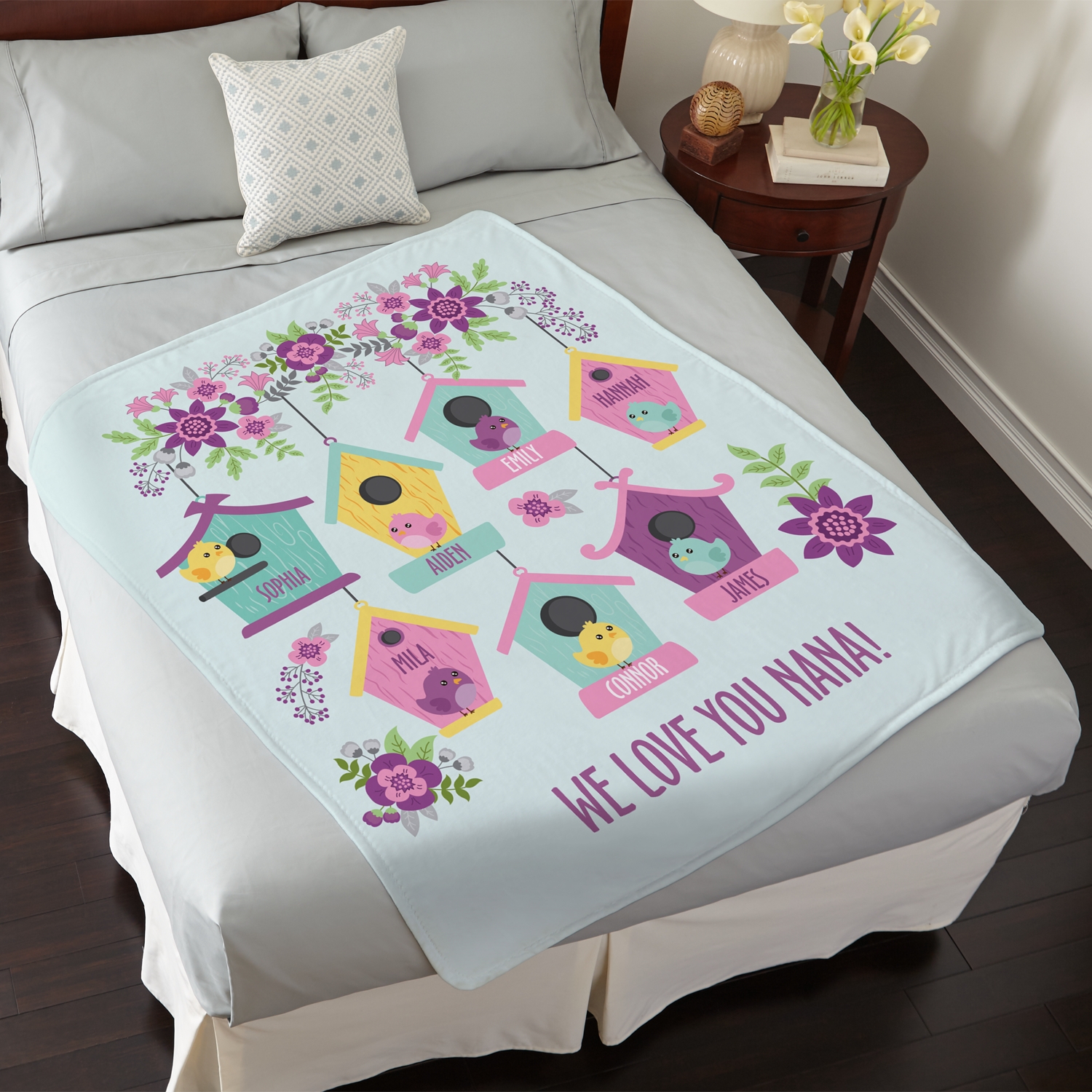 Birdie Blessings Plush Blanket